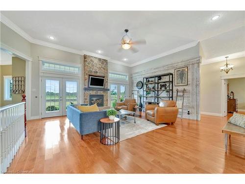 1794 Seaton Road, Cambridge, ON - Indoor Photo Showing Living Room With Fireplace