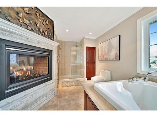 1794 Seaton Road, Cambridge, ON - Indoor Photo Showing Bathroom With Fireplace