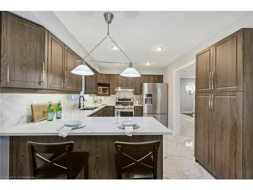 332 Bankside Drive, Kitchener, ON - Indoor Photo Showing Kitchen With Stainless Steel Kitchen With Upgraded Kitchen