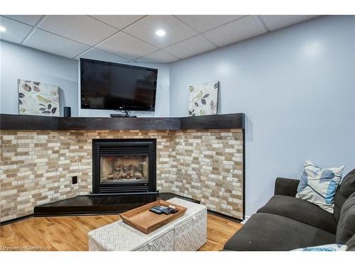 3 Rolling Meadows Drive, Kitchener, ON - Indoor Photo Showing Living Room With Fireplace