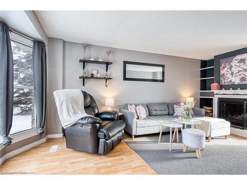 3 Rolling Meadows Drive, Kitchener, ON - Indoor Photo Showing Living Room With Fireplace