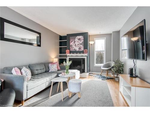 3 Rolling Meadows Drive, Kitchener, ON - Indoor Photo Showing Living Room With Fireplace