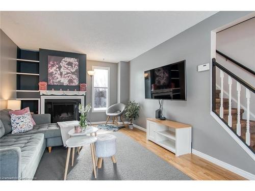 3 Rolling Meadows Drive, Kitchener, ON - Indoor Photo Showing Living Room With Fireplace