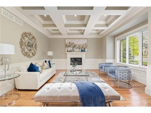 505 Morrison Road, Kitchener, ON - Indoor Photo Showing Living Room With Fireplace