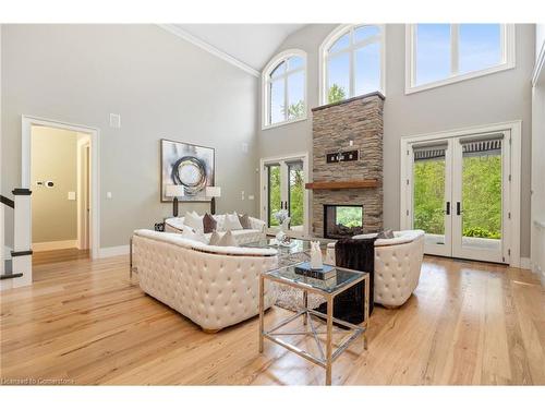 505 Morrison Road, Kitchener, ON - Indoor Photo Showing Living Room With Fireplace