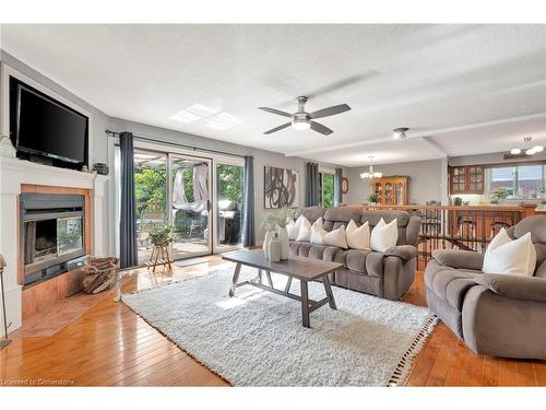 55 Mitchell Street, Ayr, ON - Indoor Photo Showing Living Room With Fireplace