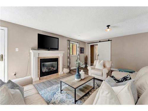 55 Mitchell Street, Ayr, ON - Indoor Photo Showing Living Room With Fireplace