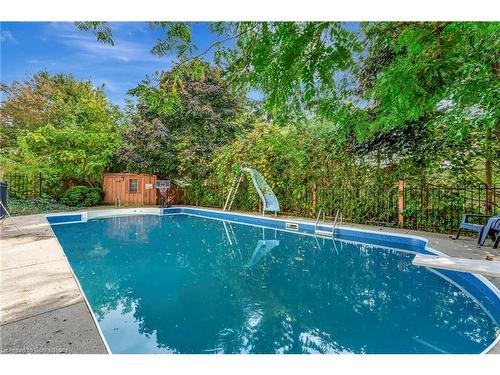 55 Mitchell Street, Ayr, ON - Outdoor With In Ground Pool With Backyard