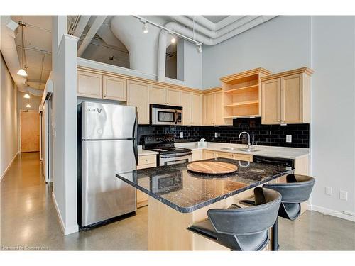 104-404 King Street W, Kitchener, ON - Indoor Photo Showing Kitchen With Double Sink