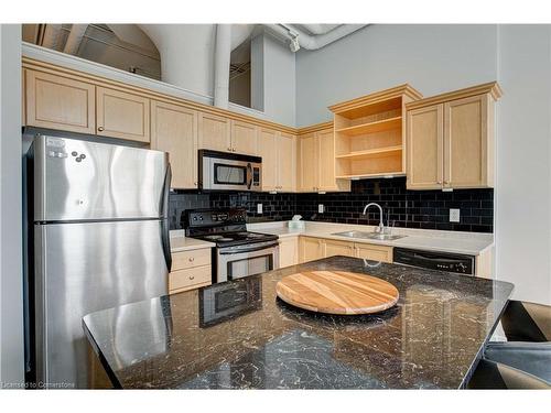 104-404 King Street W, Kitchener, ON - Indoor Photo Showing Kitchen With Double Sink