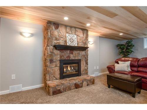 180 Vermont Street, Waterloo, ON - Indoor Photo Showing Living Room With Fireplace