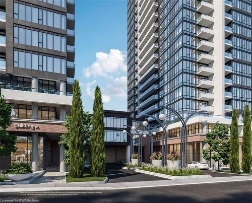 406-5 Wellington Street, Kitchener, ON - Outdoor With Balcony With Facade