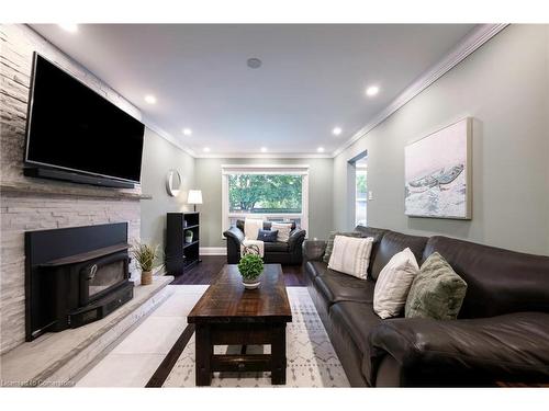 101 Kenpark Avenue, Brampton, ON - Indoor Photo Showing Living Room With Fireplace