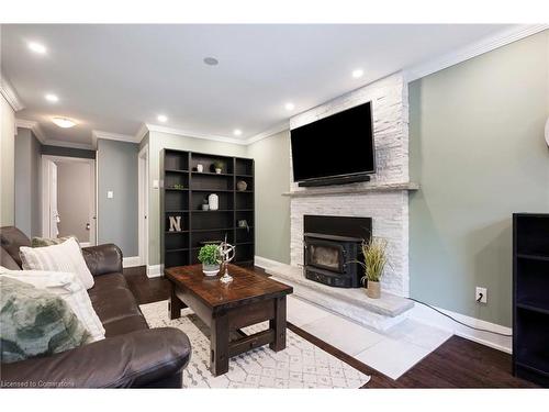 101 Kenpark Avenue, Brampton, ON - Indoor Photo Showing Living Room With Fireplace