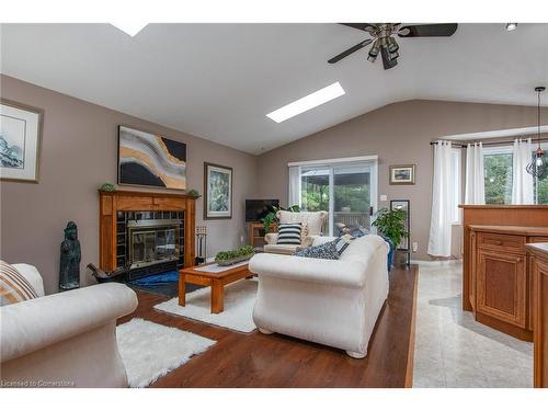 323 Pastern Trail, Waterloo, ON - Indoor Photo Showing Living Room With Fireplace