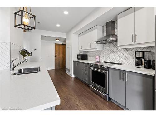 107-19 Guelph Avenue, Cambridge, ON - Indoor Photo Showing Kitchen With Double Sink With Upgraded Kitchen