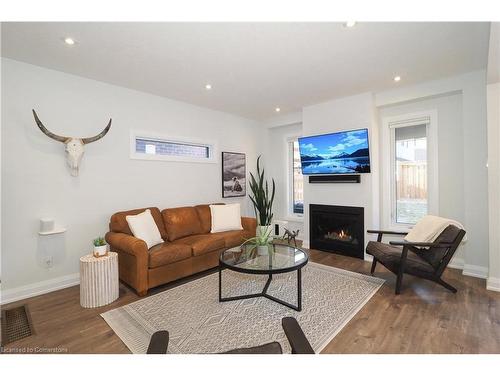 258 Sedgewood Street, Kitchener, ON - Indoor Photo Showing Living Room With Fireplace