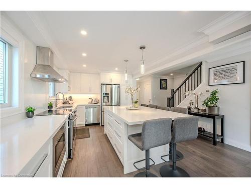 429 Erinbrook Drive, Kitchener, ON - Indoor Photo Showing Kitchen With Stainless Steel Kitchen With Upgraded Kitchen