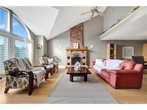 36 Longhurst Crescent, Cambridge, ON - Indoor Photo Showing Living Room With Fireplace