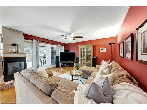 36 Longhurst Crescent, Cambridge, ON - Indoor Photo Showing Living Room With Fireplace