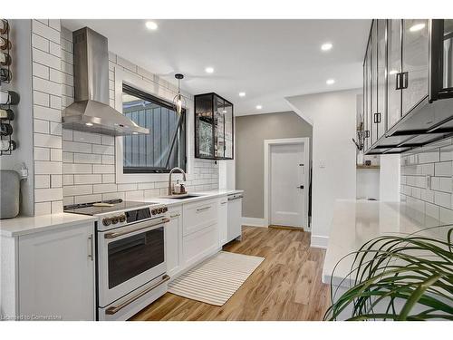 28 West Avenue, Kitchener, ON - Indoor Photo Showing Kitchen With Upgraded Kitchen