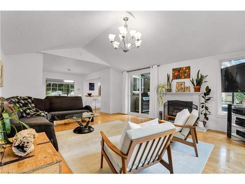 97 Century Hill Drive, Kitchener, ON - Indoor Photo Showing Living Room With Fireplace