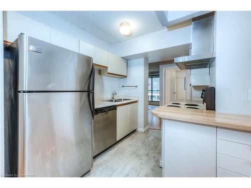 202-87 Duke Street, Hamilton, ON - Indoor Photo Showing Kitchen With Double Sink