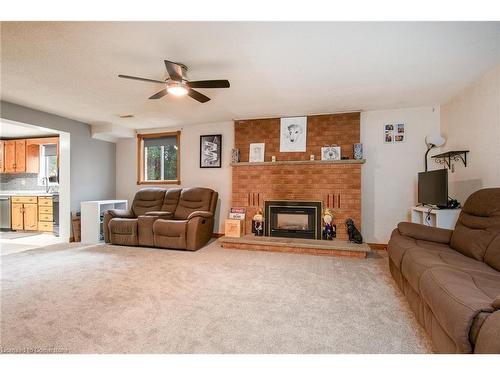 26 Azores Crescent, Cambridge, ON - Indoor Photo Showing Living Room With Fireplace