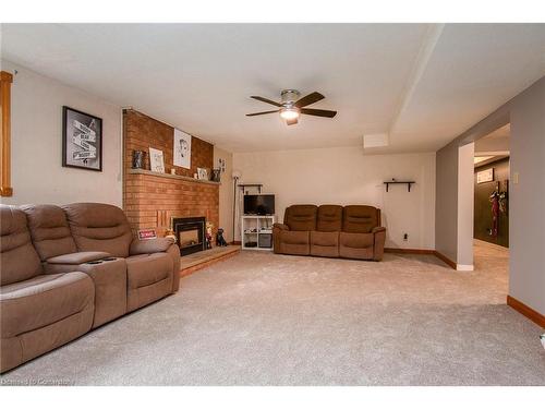 26 Azores Crescent, Cambridge, ON - Indoor Photo Showing Living Room With Fireplace