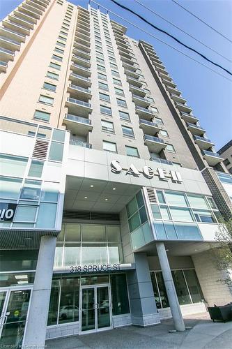 1506-318 Spruce Street, Waterloo, ON - Outdoor With Balcony With Facade