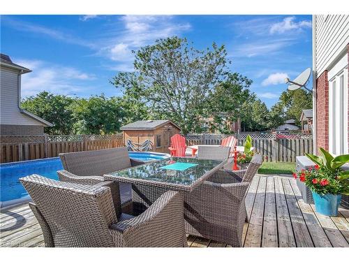 88 Stanley Avenue, Kitchener, ON - Outdoor With Above Ground Pool With Deck Patio Veranda With Exterior