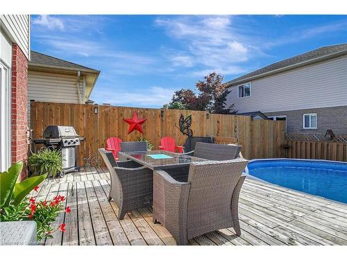 88 Stanley Avenue, Kitchener, ON - Outdoor With Above Ground Pool With Deck Patio Veranda With Exterior