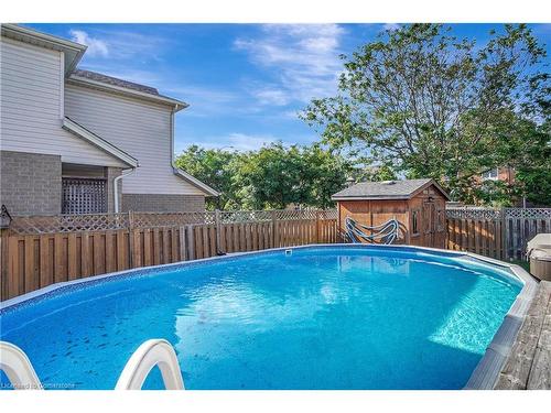 88 Stanley Avenue, Kitchener, ON - Outdoor With Above Ground Pool With Backyard