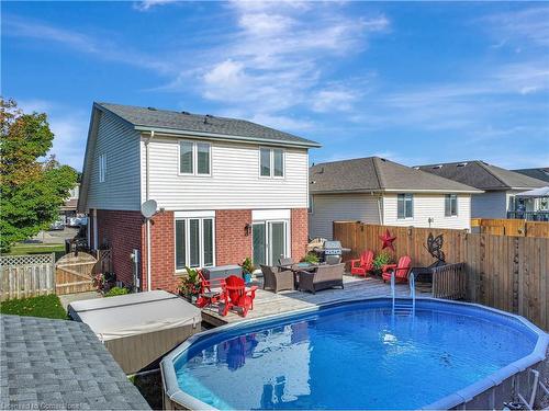 88 Stanley Avenue, Kitchener, ON - Outdoor With Above Ground Pool With Deck Patio Veranda With Exterior