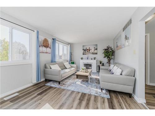 92 Charles Best Place, Kitchener, ON - Indoor Photo Showing Living Room With Fireplace