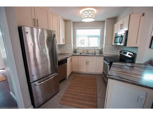 B-489 East Avenue, Kitchener, ON - Indoor Photo Showing Kitchen With Stainless Steel Kitchen With Double Sink