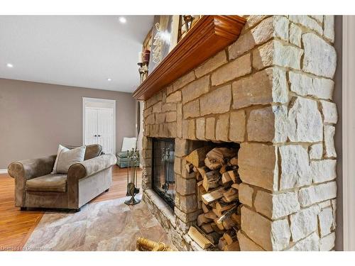 7204 Concession 1 Road, Puslinch, ON - Indoor Photo Showing Living Room With Fireplace