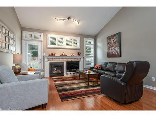 181 Doon Mills Drive, Kitchener, ON - Indoor Photo Showing Living Room With Fireplace