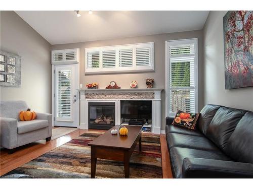 181 Doon Mills Drive, Kitchener, ON - Indoor Photo Showing Living Room With Fireplace