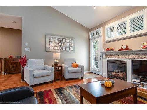 181 Doon Mills Drive, Kitchener, ON - Indoor Photo Showing Living Room With Fireplace