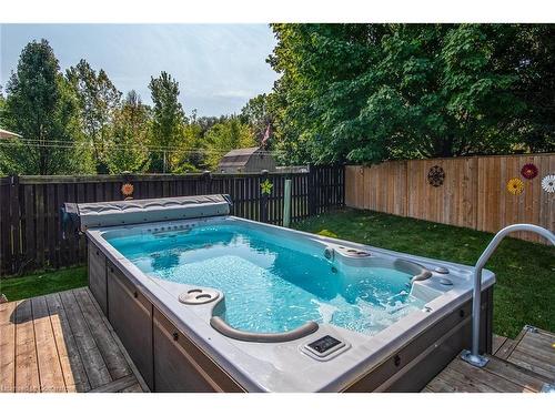 181 Doon Mills Drive, Kitchener, ON - Outdoor With Above Ground Pool With Deck Patio Veranda With Backyard