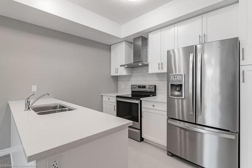 158 Wheat Lane, Kitchener, ON - Indoor Photo Showing Kitchen With Stainless Steel Kitchen With Double Sink