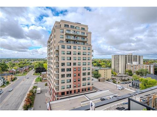 604-112 Benton Street, Kitchener, ON - Outdoor With Balcony With Facade