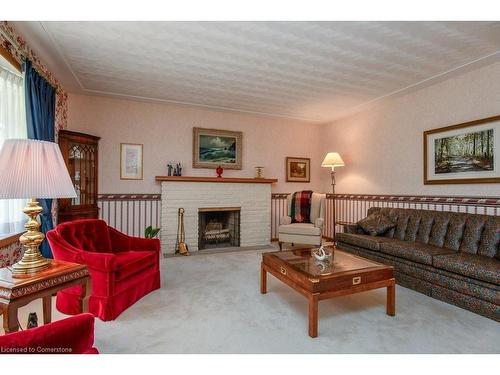 51 Askin Place, Kitchener, ON - Indoor Photo Showing Living Room With Fireplace