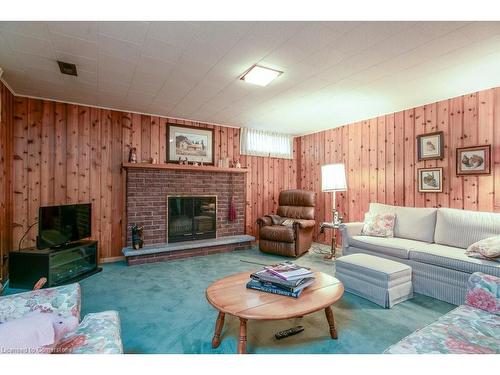 51 Askin Place, Kitchener, ON - Indoor Photo Showing Living Room With Fireplace