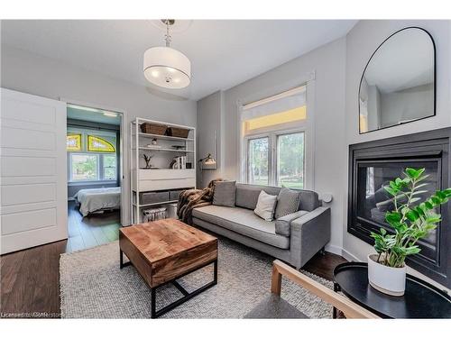 71 Samuel Street, Kitchener, ON - Indoor Photo Showing Living Room With Fireplace