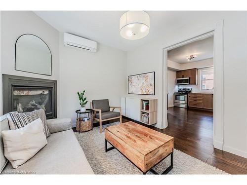 71 Samuel Street, Kitchener, ON - Indoor Photo Showing Living Room With Fireplace