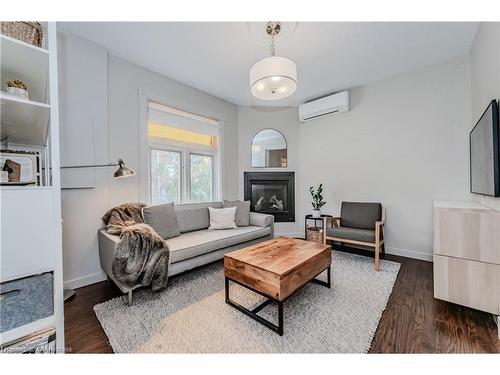 71 Samuel Street, Kitchener, ON - Indoor Photo Showing Living Room With Fireplace