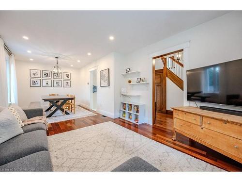 60 Simeon Street, Kitchener, ON - Indoor Photo Showing Living Room With Fireplace