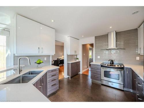 76 Drumlin Drive, Cambridge, ON - Indoor Photo Showing Kitchen With Double Sink With Upgraded Kitchen